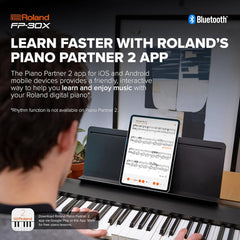 Roland Fp-30X Digital Piano With Speakers – Black – Taal Musicals