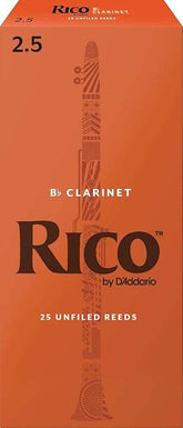 Rico Bb Clarinet Reeds 2.5 25-pack - Taal Musicals