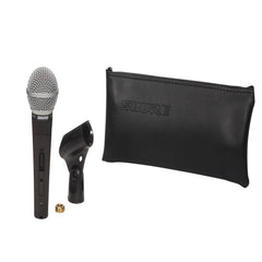 Shure microphone with stand and carrying case