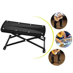 Guitar Foot Rest, Height Adjustable Guitar Footstools/Folding Footstool,Pedal (Black) – Taal Musicals
