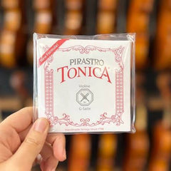 Violin Strings – Pirastro Tonica | Full Set | Premium Synthetic Core Strings