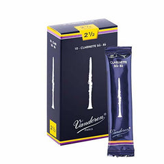 Clarinet Reeds Vandoren Traditional Bass Clarinet, Box of 5 - Strength 2.5 - Taal Musicals