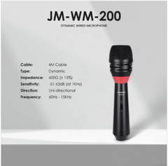 Clarion wired microphone karaoke JM-WM 200 Dynamic Series Microphone - Taal Musicals
