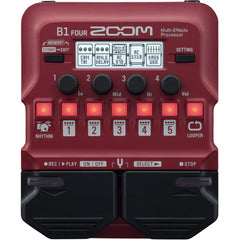Zoom B1 Four Electric Bass Effects Processor - Taal Musicals