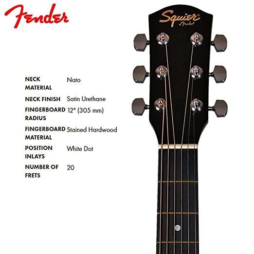 Fender Squier SA-105CE Cutaway Electro Acoustic Guitar