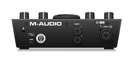M-Audio AIR 192|4 Vocal Studio Pro -Complete Recording Package - 2-In/2-Out USB Audio Interface with Condenser Microphone, Shockmount, XLR Cable, Headphones and Pro Software Suited Software Suite - Taal Musicals