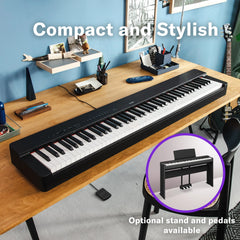 Yamaha P‑225B Digital Piano – Compact 88‑Key with CFX Grand Sound - Taal Musicals