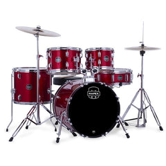 Mapex   Comet   5   Piece   Hybrid     Drum   Set   with   Hardware   Throne   &   Cymbals  Included -   Infra   Red-Taal Musicals