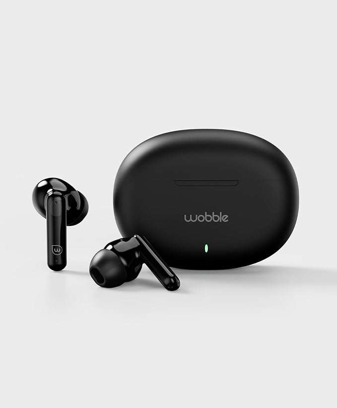 Wobble Beans E27 TWS ENC Earbuds Black - Taal Musicals