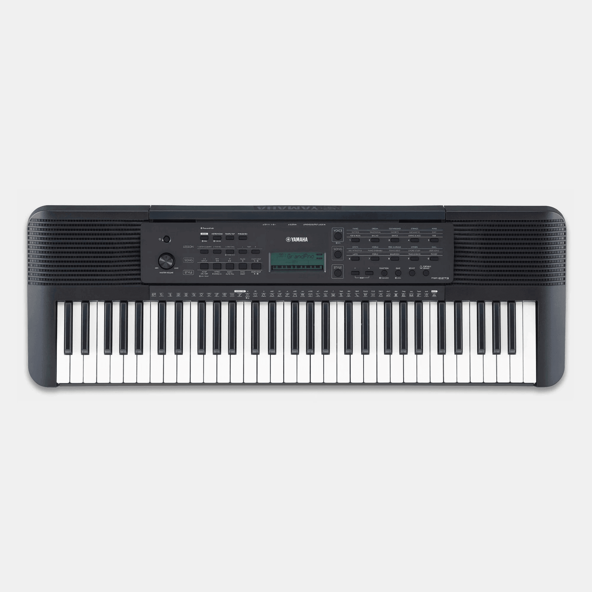 Yamaha PSR-E273 61-Key Portable Keyboard with Power Adapter -Taal Musicals