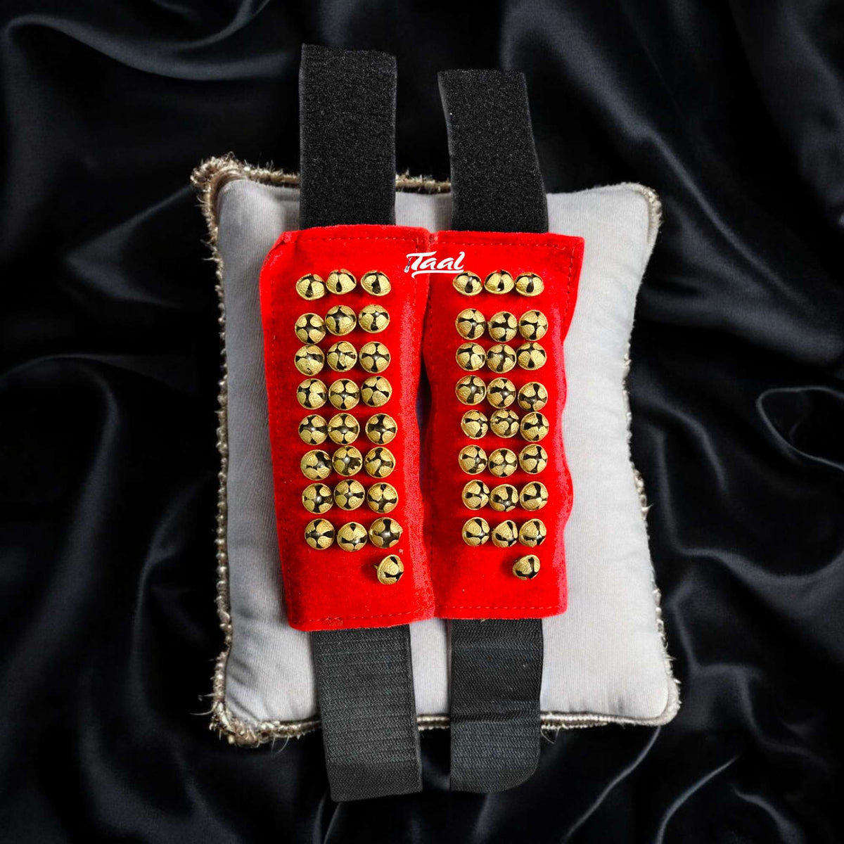 Bharathanatyam Ghungroo Velvet 3Line – Taal Musicals