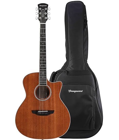 ORANGEWOOD GUITARS Rey-M Grand Auditorium Cutaway Layered Mahogany With Bag - Taal Musicals