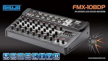 Ahuja FMX-108DP PA 8 Channel mixer - Taal Musicals