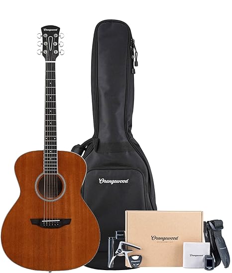 Orangewood Dana Spruce Mini Acoustic Guitar With Bag - Natural Satin - Taal Musicals