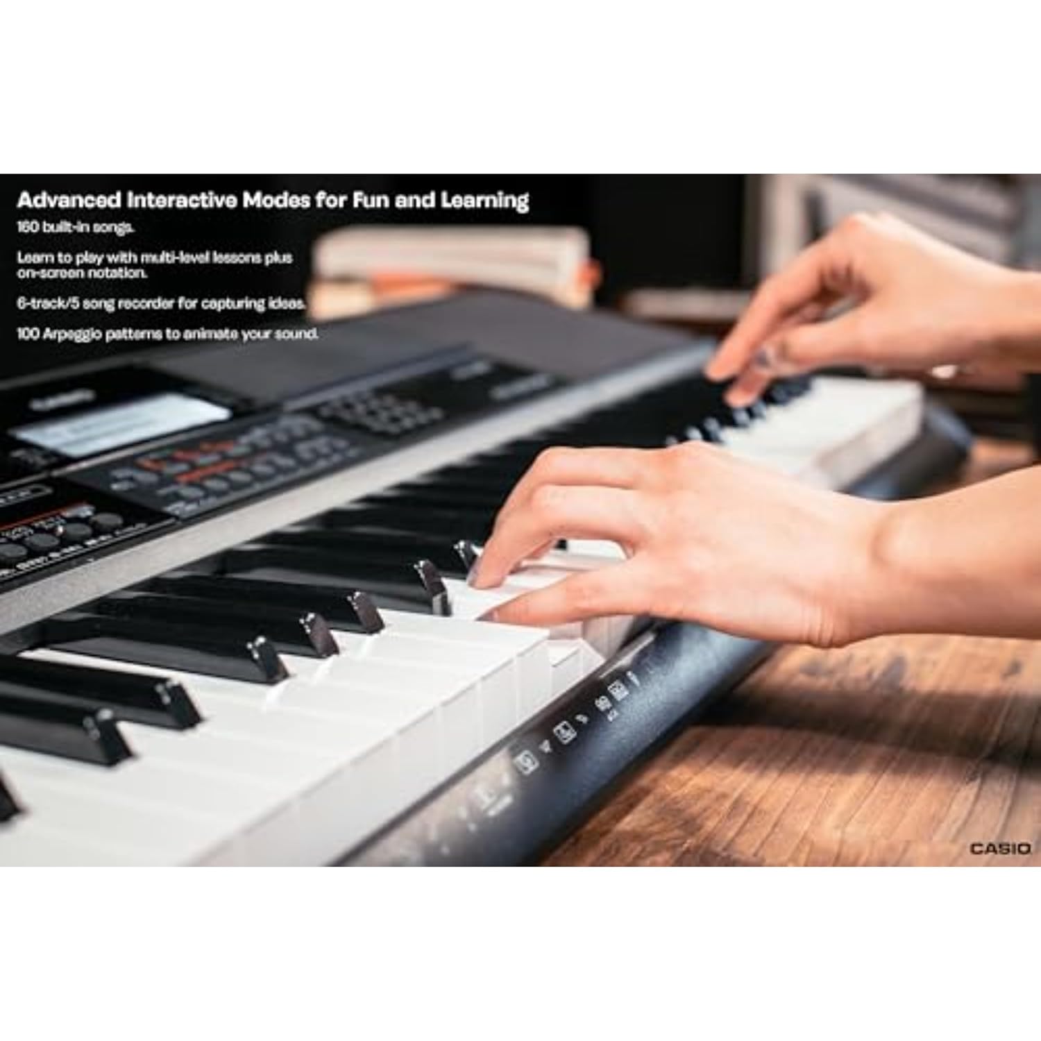 Casio CT-X870IN 61-Key Portable Keyboard with Piano tones Black