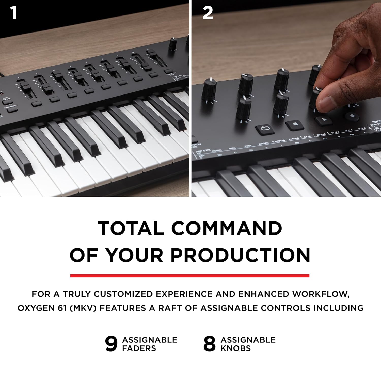 M-Audio Oxygen MKV – 61 Key USB MIDI Keyboard Controller - Taal Musicals