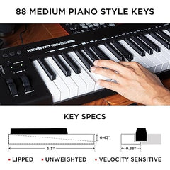 M-Audio Keystation 88 MK3 – 88 Key Semi Weighted MIDI Keyboard - Taal Musicals