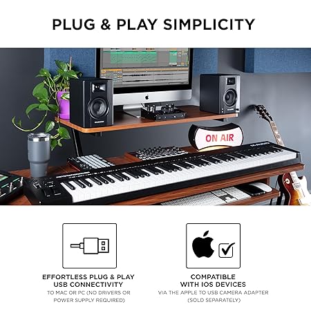 M-Audio Keystation 88 MK3 – 88 Key Semi Weighted MIDI Keyboard - Taal Musicals