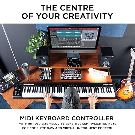 M-Audio Keystation 88 MK3 – 88 Key Semi Weighted MIDI Keyboard - Taal Musicals