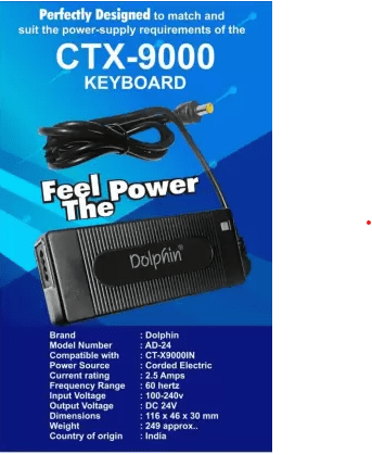 Casio CTX-9000 Adaptor AD-24 - Taal Musicals