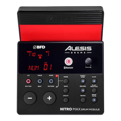 ALESIS NITRO MESH KIT EIGHT PIECE ELECTRONIC DRUMKIT, SPECIAL EDITION RED.