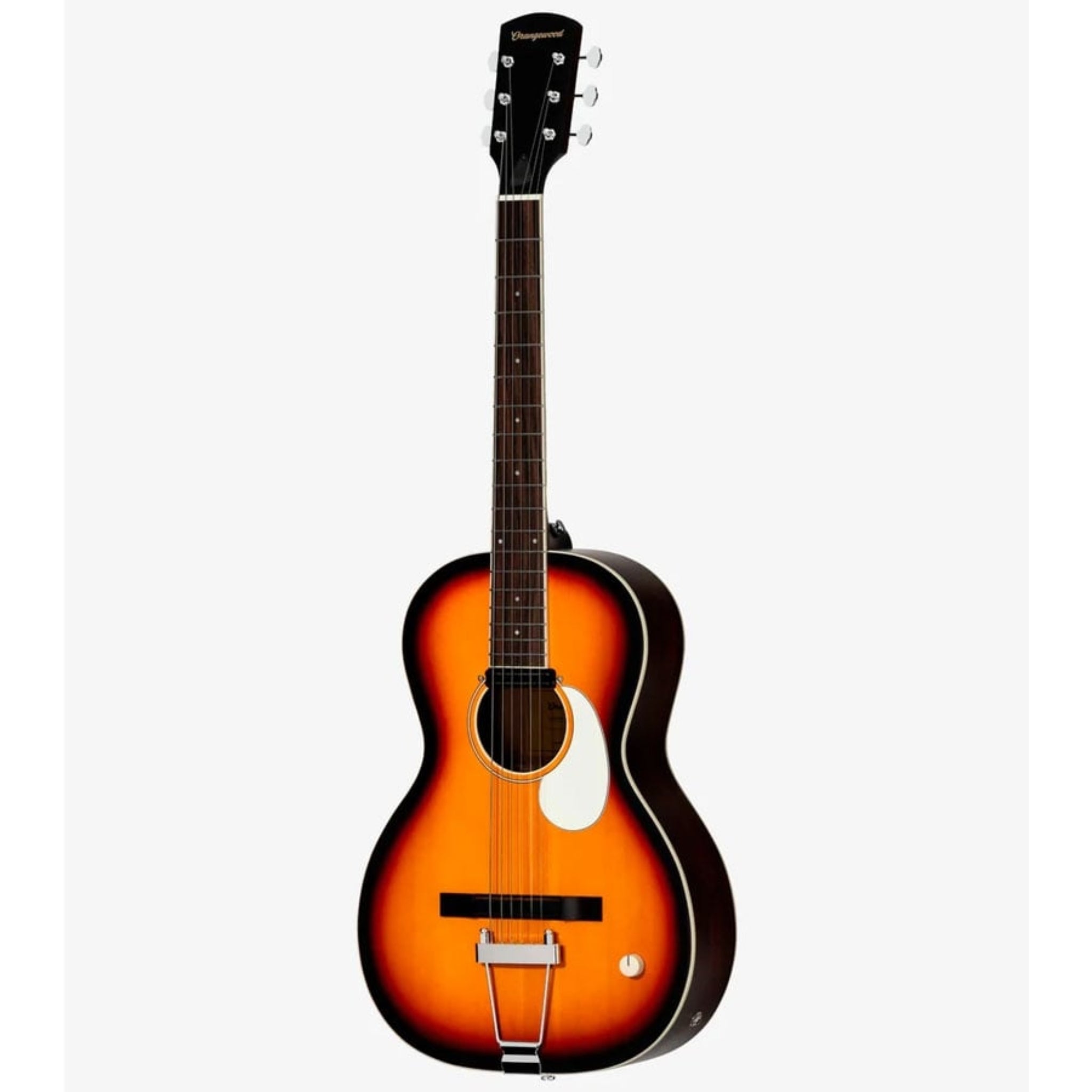 Acoustic guitar with a sunburst finish 