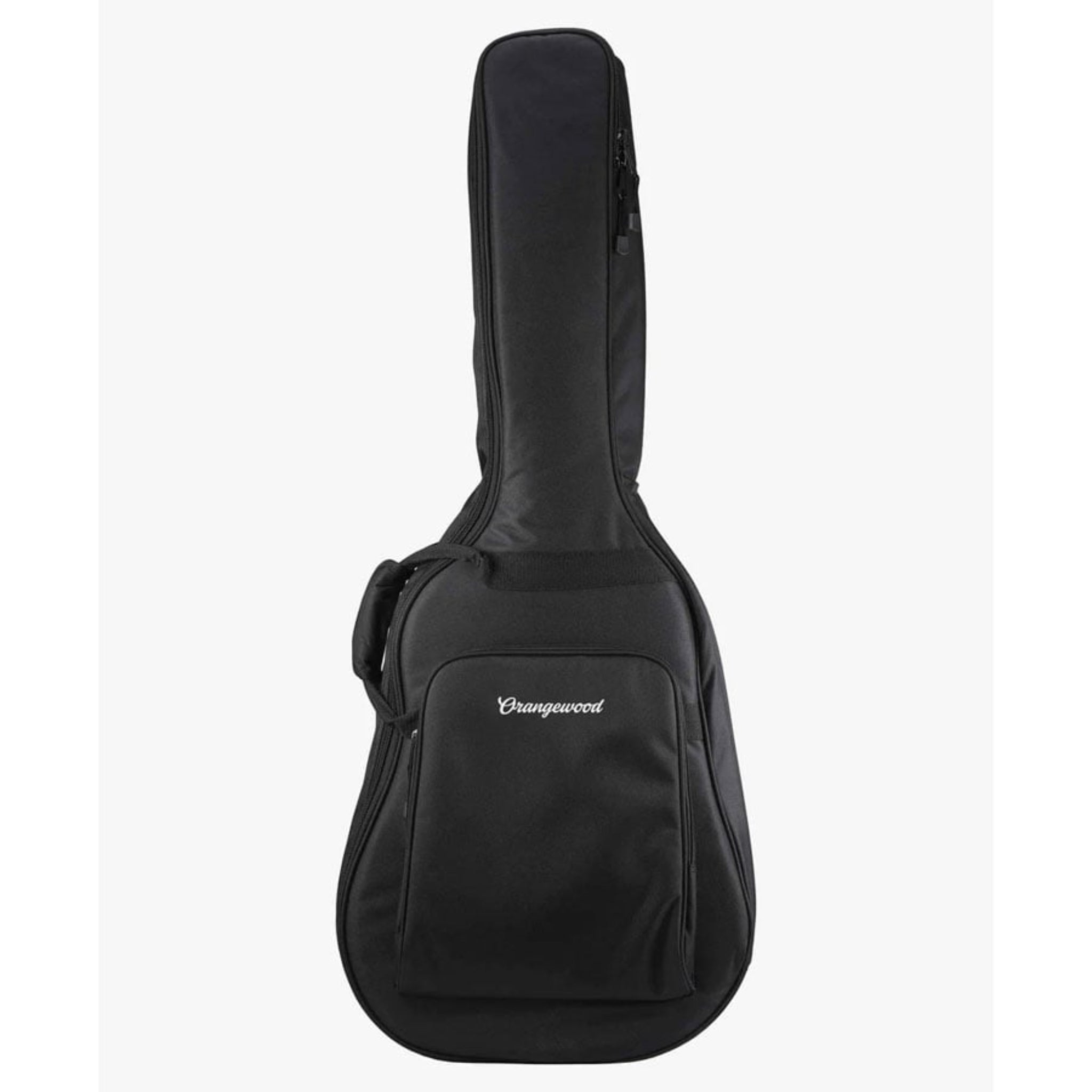 Black guitar bag with 'Orangewood' 