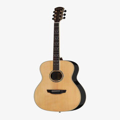 Acoustic guitar with a black pickguard o