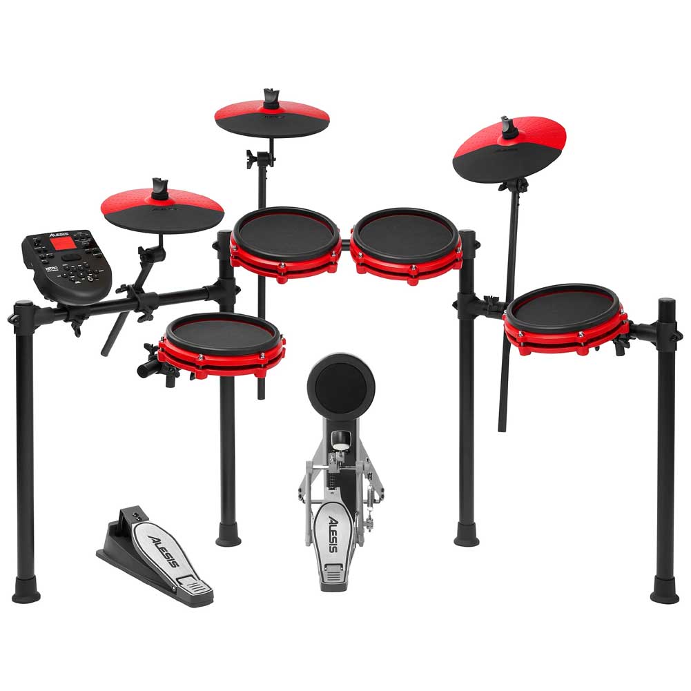 ALESIS NITRO MESH KIT EIGHT PIECE ALL-MESH ELECTRONIC DRUM KIT