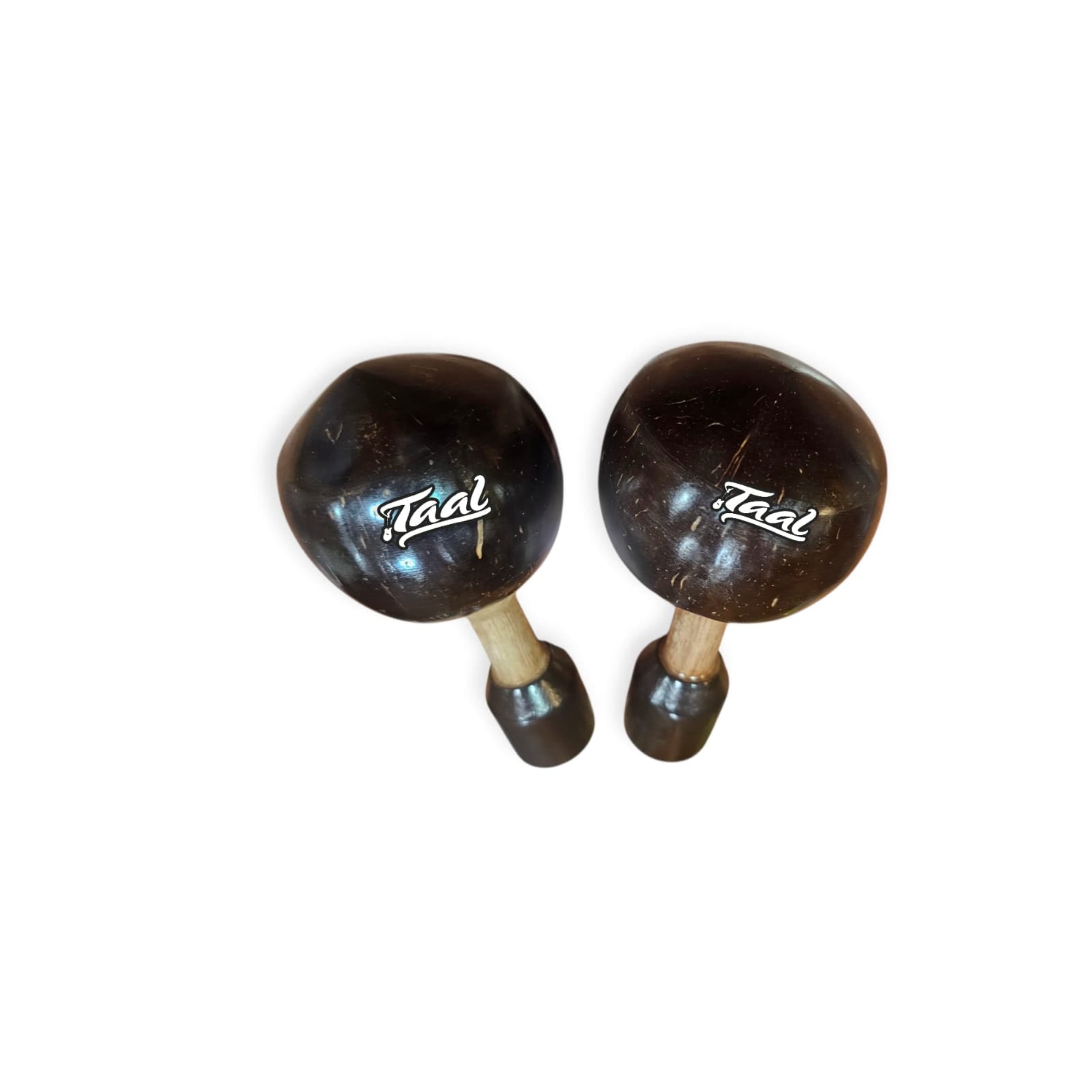 Pair of wooden maracas