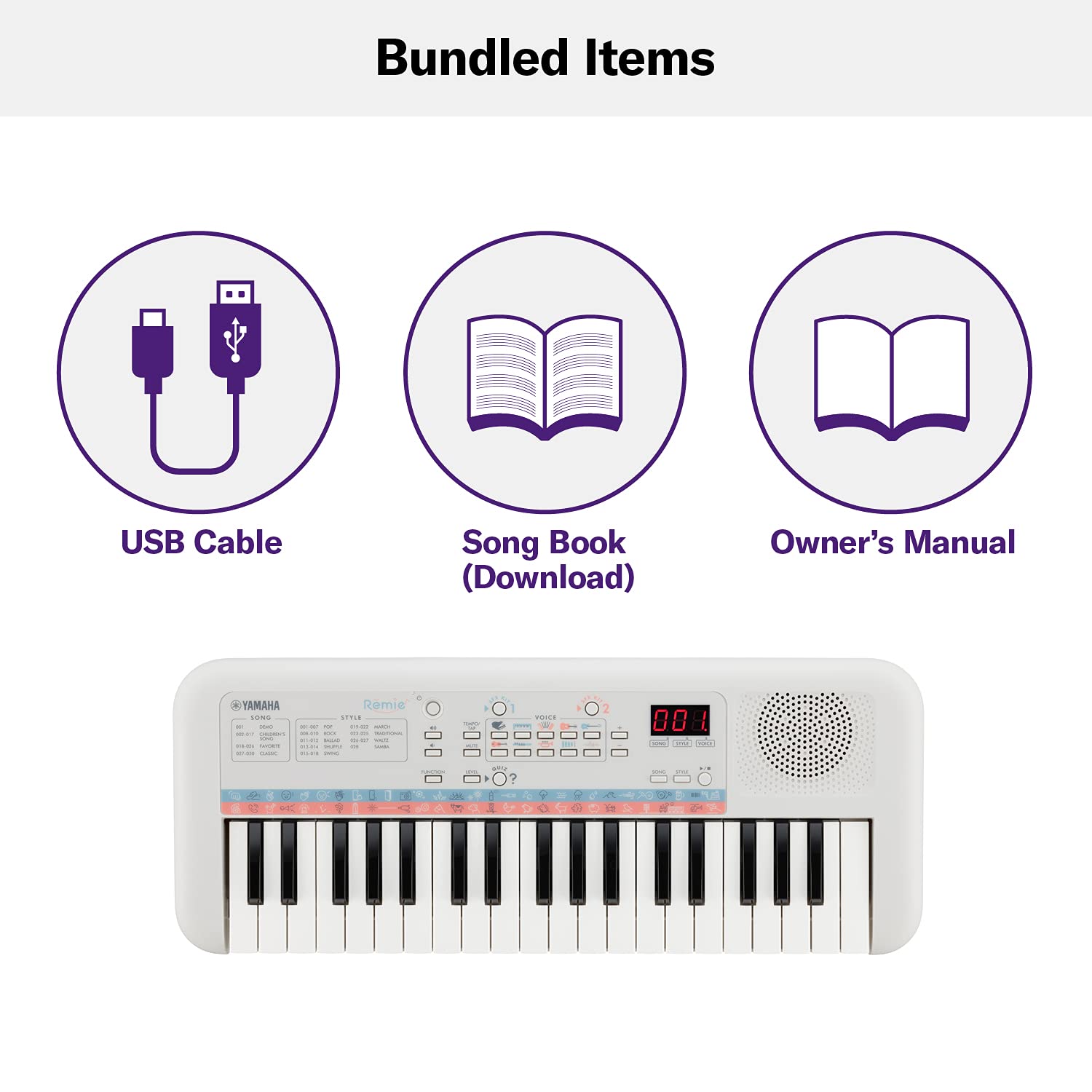 YAMAHA PORTABLE KEYBOARD -REMIE (PSS-E30)