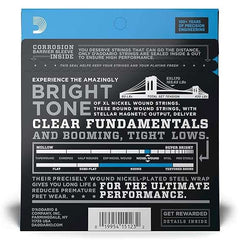 D'Addario EXL170 Nickel Wound Bass Guitar Strings - Taal Musicals