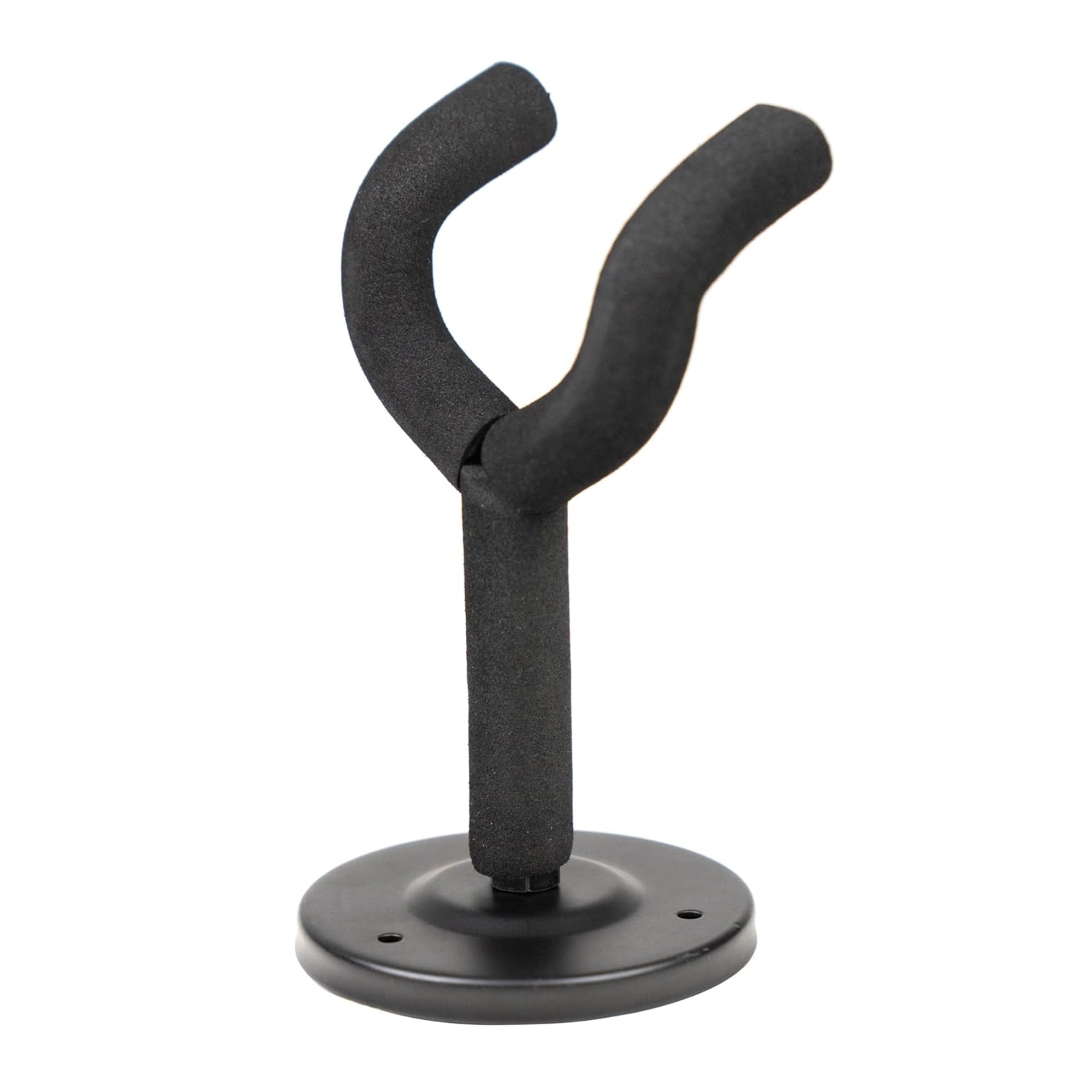 Black wall-mounted guitar hanger