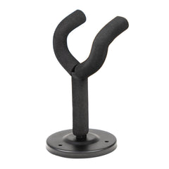 Black wall-mounted guitar hanger