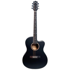 Havana HAC-39 Acoustic Guitar Complete Pack – Matt Black | Full Size Cutaway