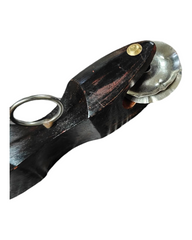 Khartal Wooden Manjira - Musical Instrument for Bhajan and Kirtans Thalam Dance Black - Taal Musicals