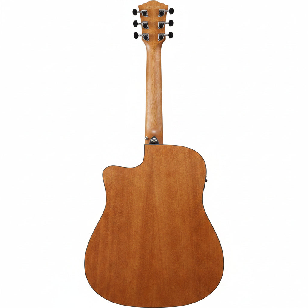 guitar back side view