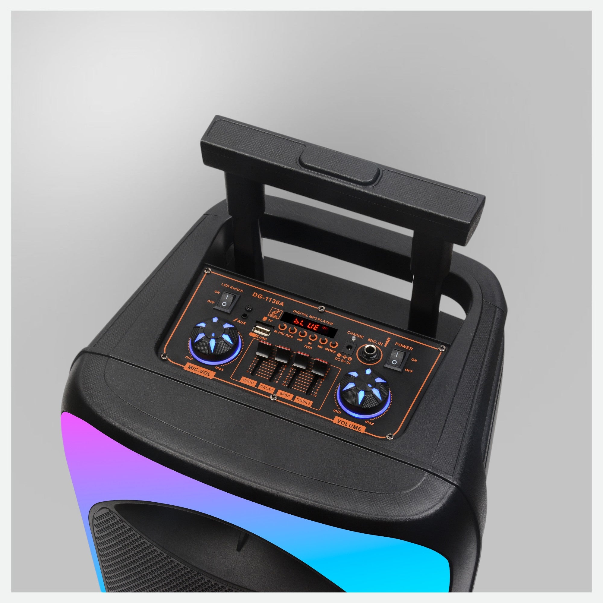 Clarion JM-KELVIN 12 Portable Audio Speaker with Bass Control