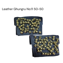 Two leather ghungro with gold bells 
