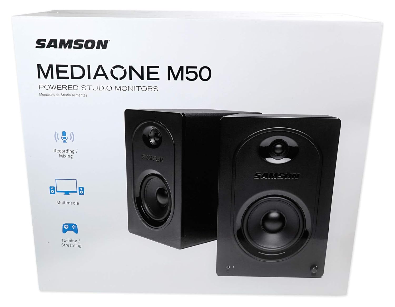 SAMSON Mediaone M50 Powered RCA Studio Monitors (Pair) - Taal Musicals