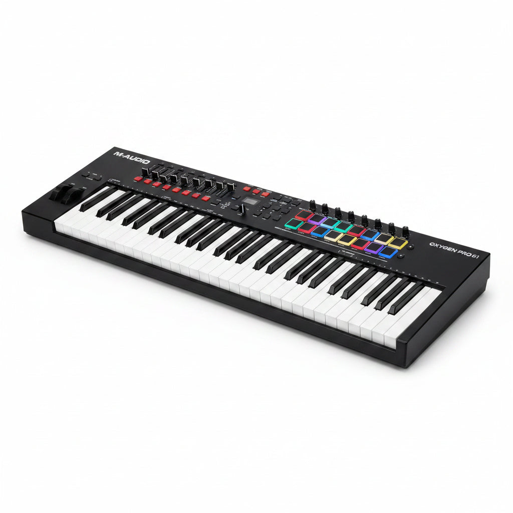 M-Audio keyboard on a white background