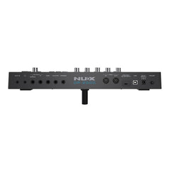 Back view of a NUX DP-2000 audio device on a white background