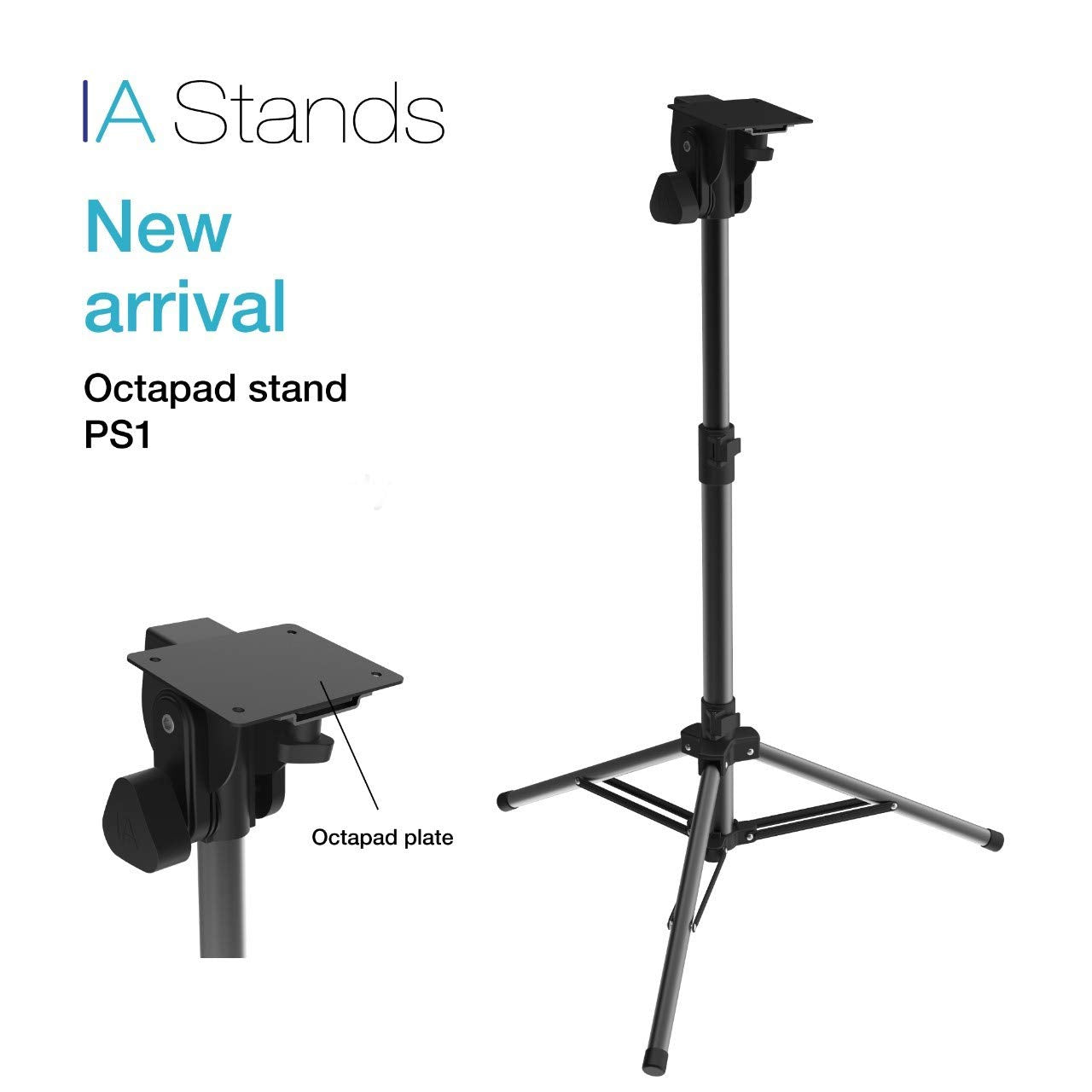 IA Stands Octapad stand PS1 on a white background with text indicating 'New arrival'.