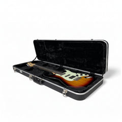 Guitar case with a guitar inside