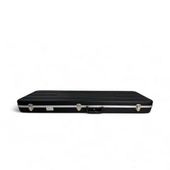 Black guitar case with silver hardware 