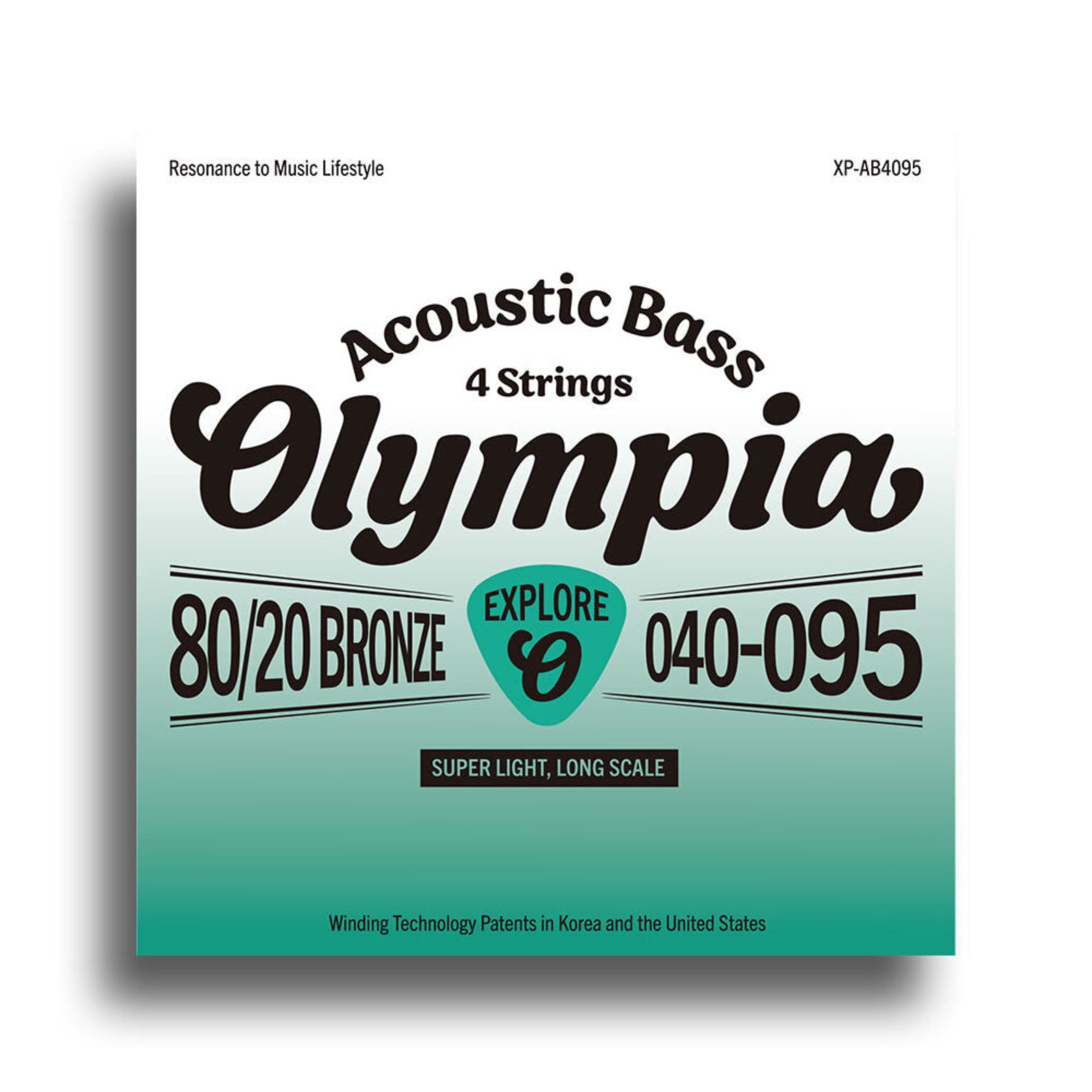 Olympia acoustic bass strings PACK