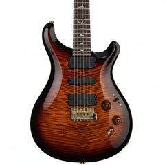 Electric guitar with a sunburst finish on a white background