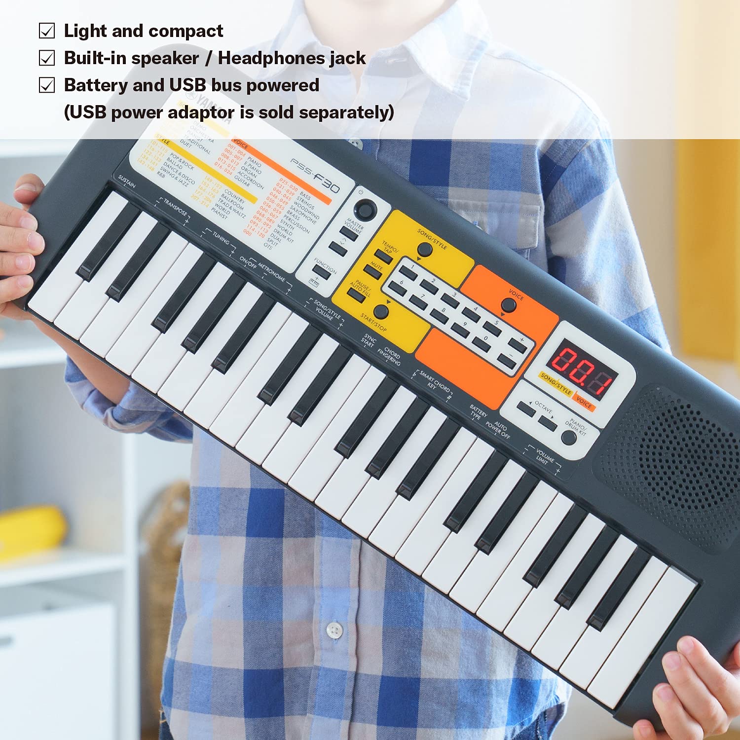 YAMAHA PORTABLE KEYBOARD – PSS-F30