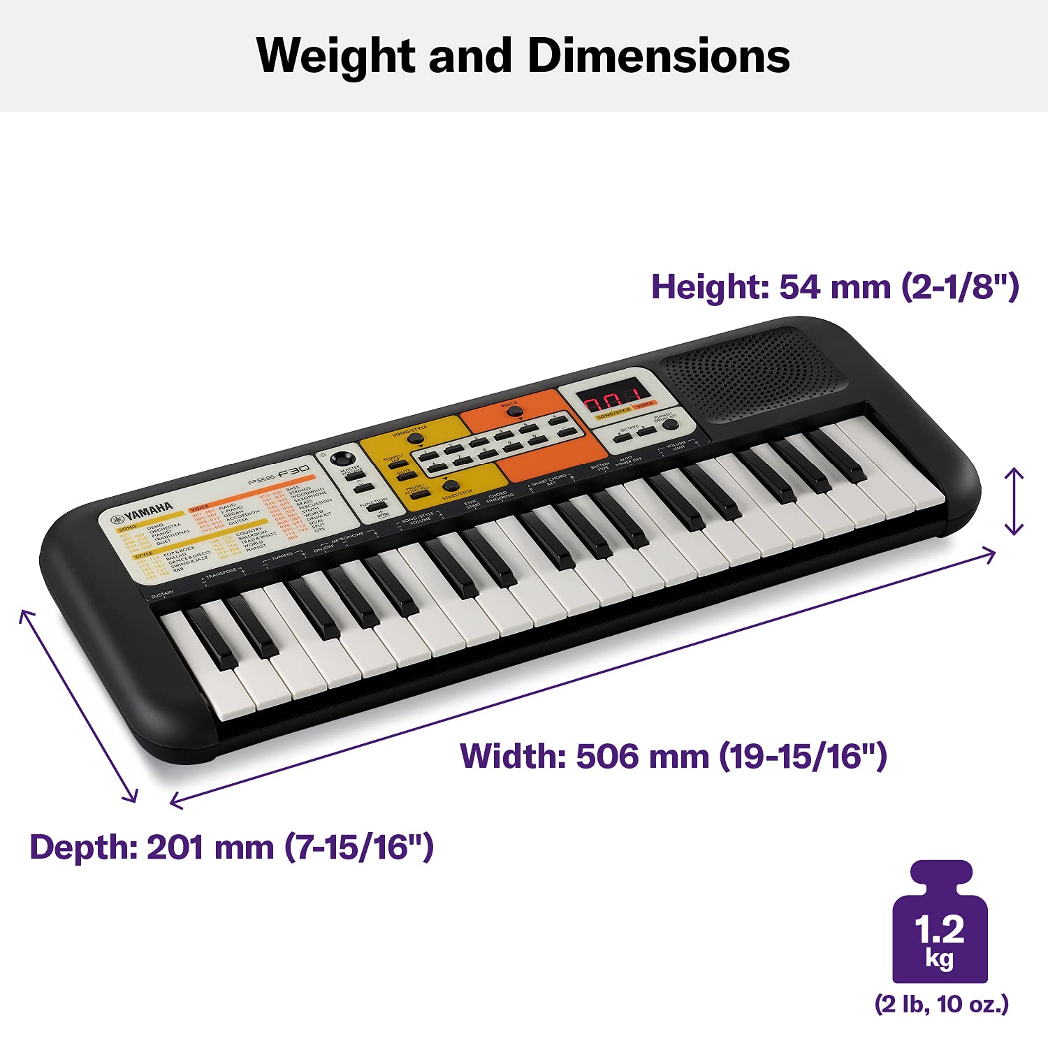 YAMAHA PORTABLE KEYBOARD – PSS-F30