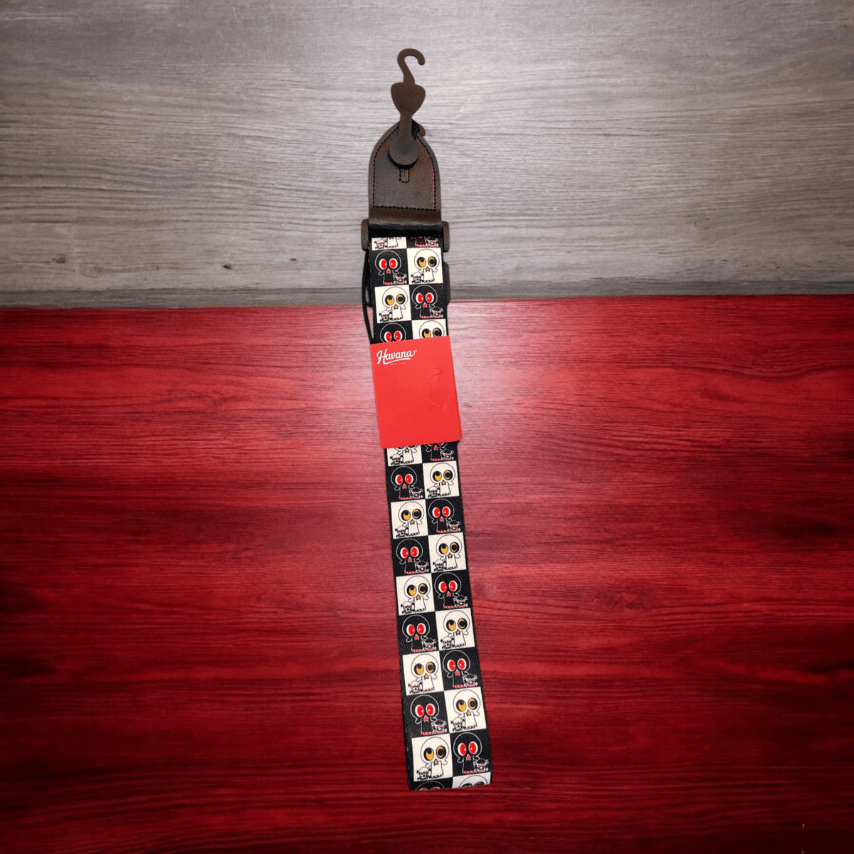 Havana Polyester Guitar Strap (Red,Black) - Taal Musicals
